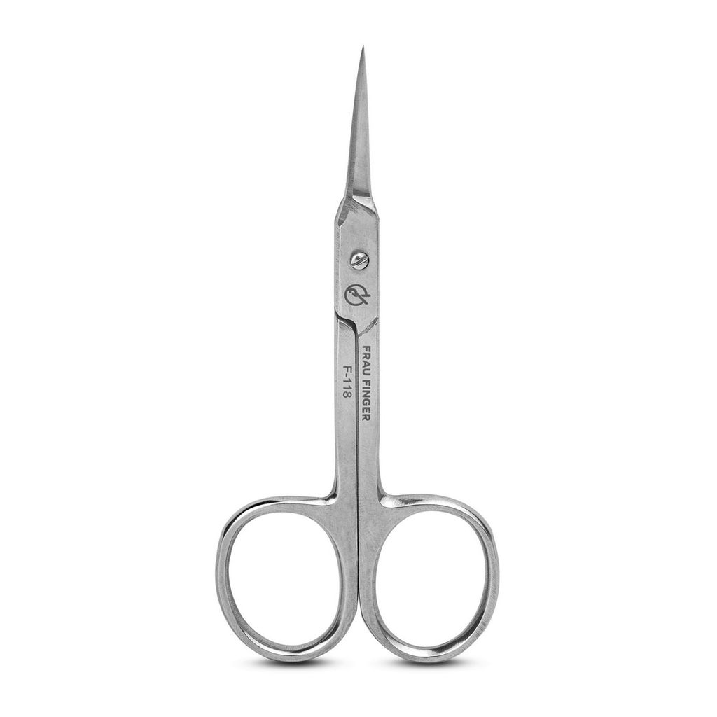 Frau Finger Ножницы маникюрные для кутикулы изогнутые / Classic FS-118SP, глянцевые, ручная заточка, 10 см