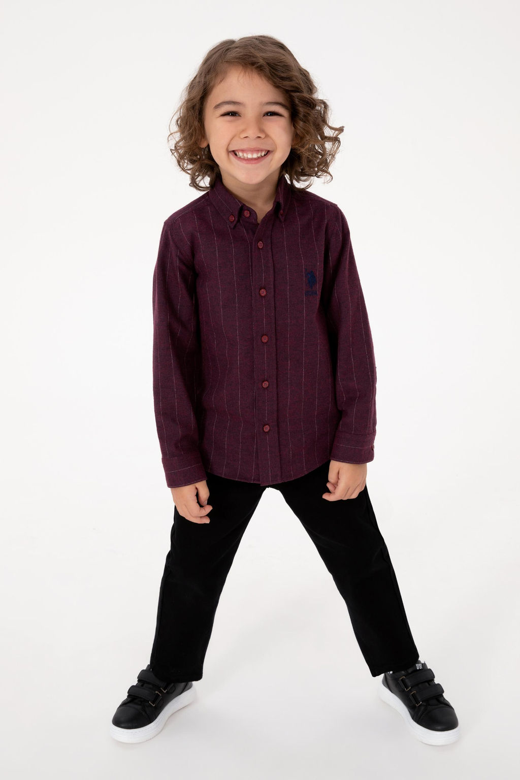 Erkek _ocuk Bordo Uzun Kollu G_mlek - U.s. polo assn фото 3