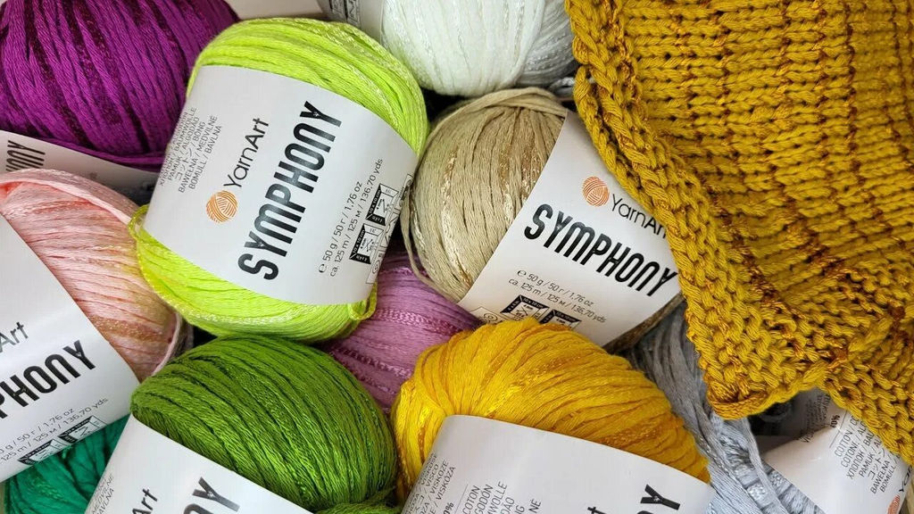 Симфония (Symphony) пряжа YarnArt 80%хлопок 20%вискоза 10х50г/125м  фото 28