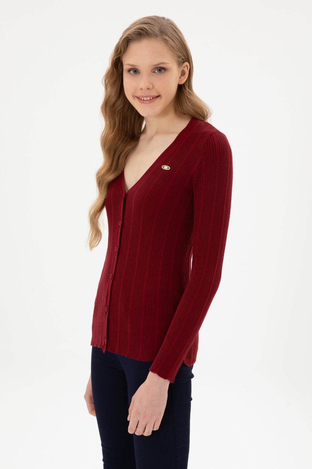 Kad_n Bordo Basic Triko H_rka Sepette S_rpriz _ndirim - U.s. polo assn фото 3