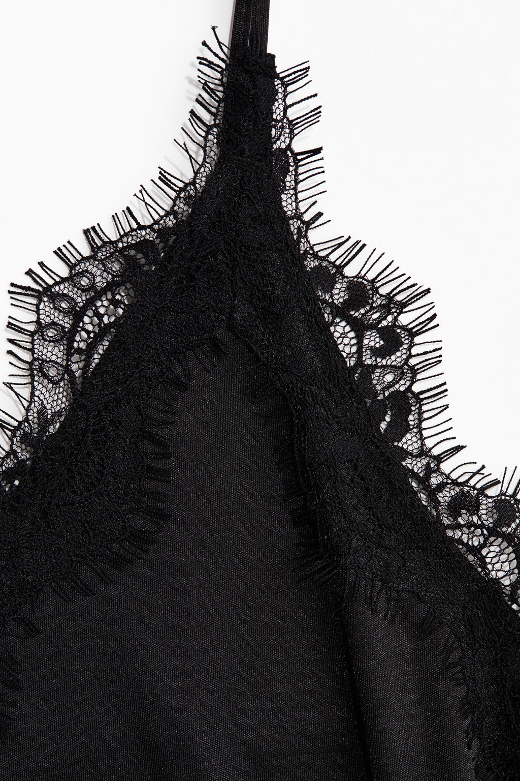 Vestido lencero de punto con ribetes de encaje - H&m фото 7
