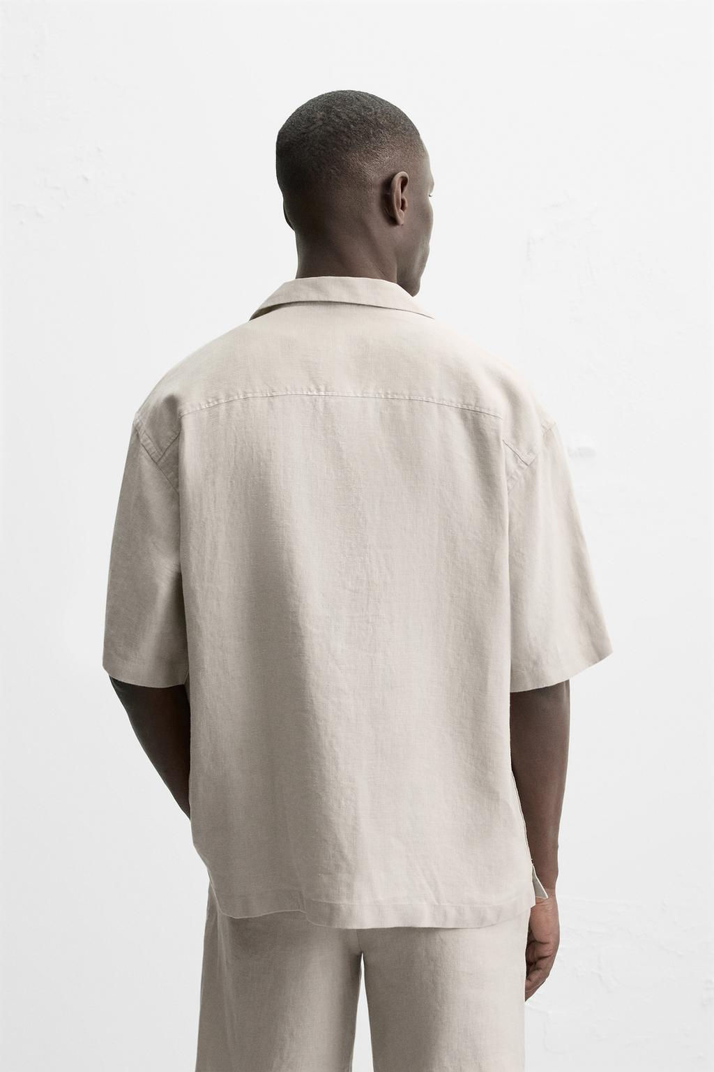 100% LINEN SHIRT - Zara фото 11