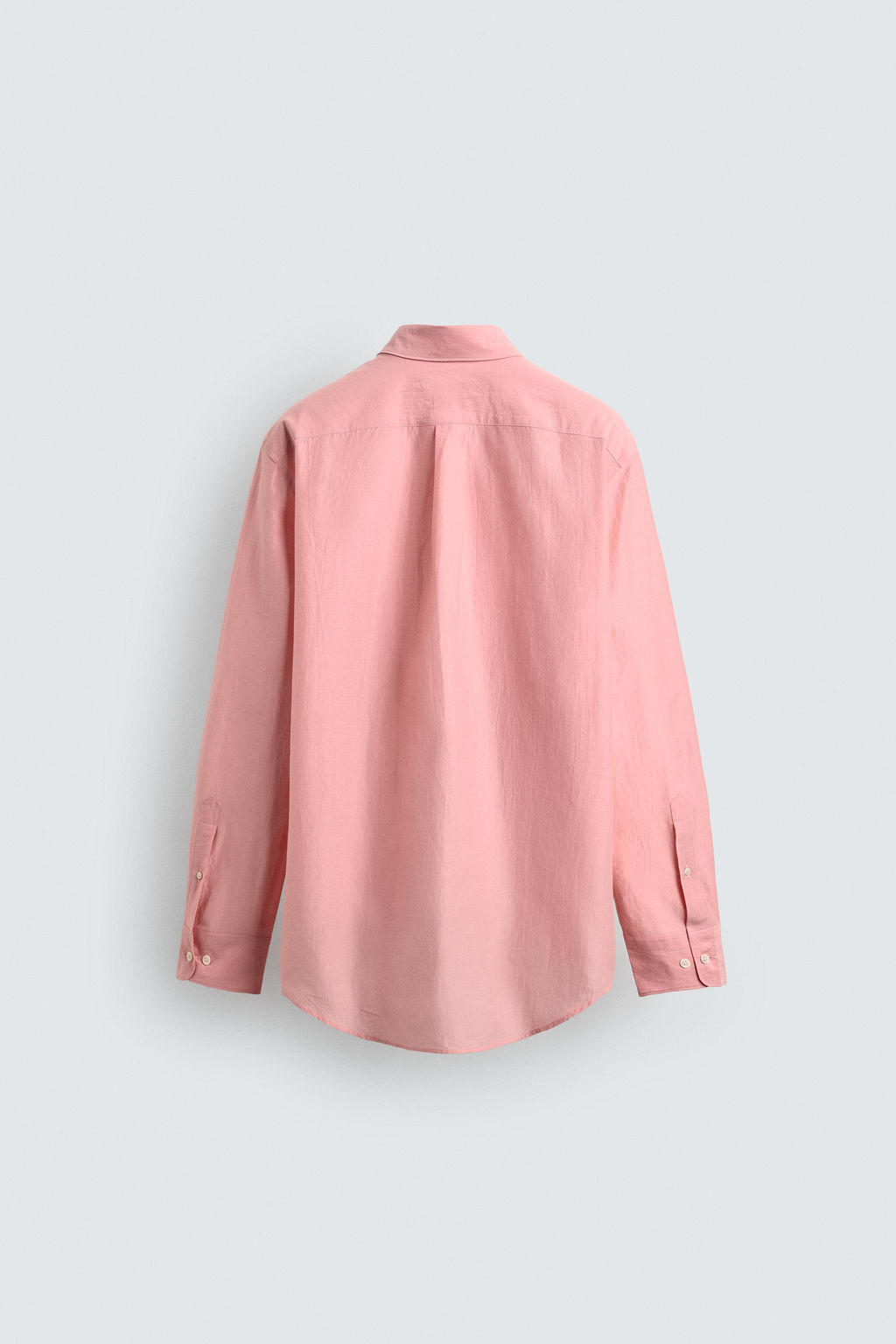CAMISA FLUIDA REGULAR FIT BOLSILLOS AARON LEVINE X ZARA / Rosa tiza  фото 7