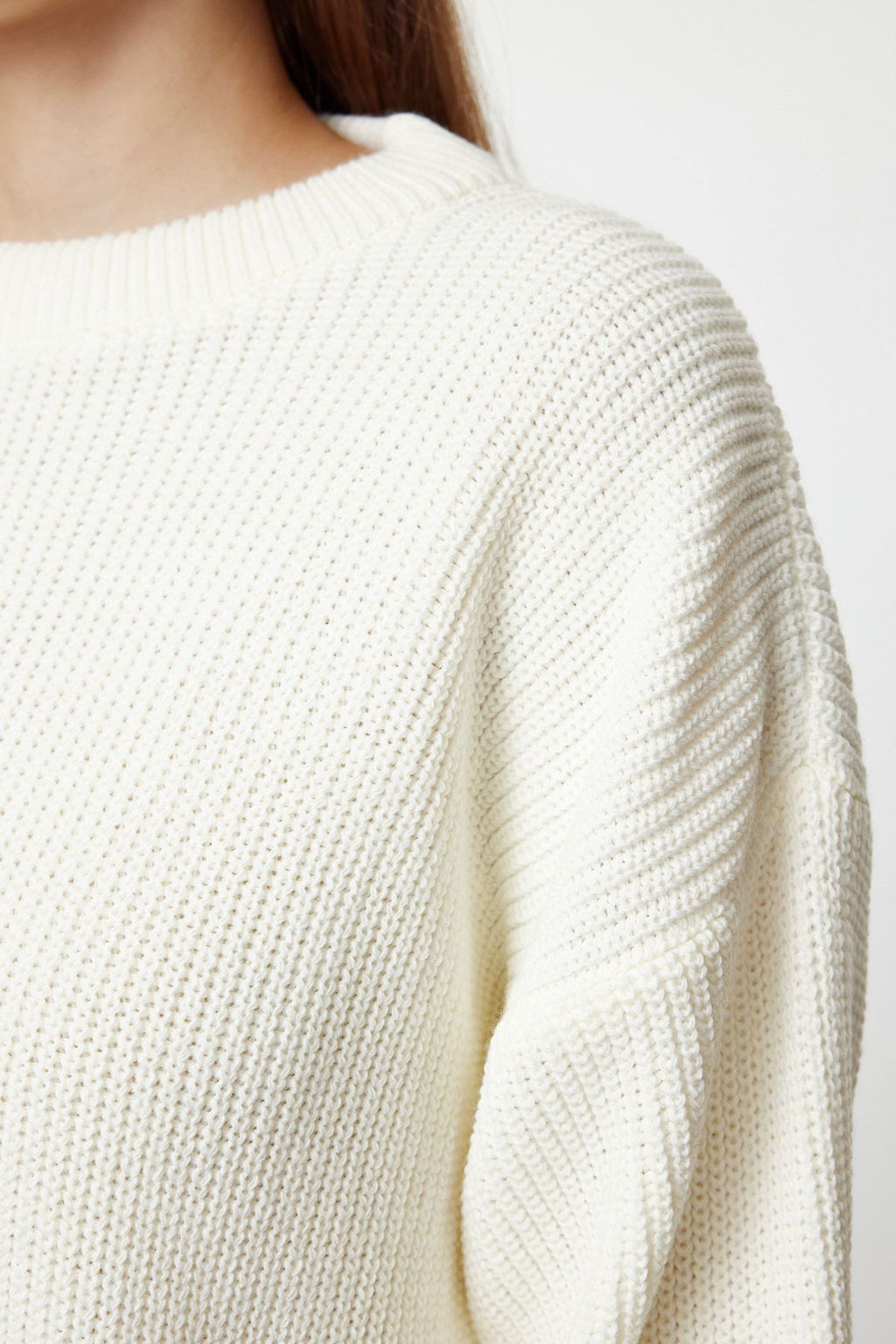 Bordo Genis Kal?p Fitilli Yumusak Dokulu Triko Kazak TWOAW25KZ00342 - Trendyolmilla фото 23