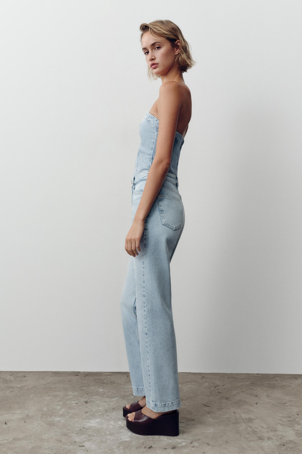 JEANS Z.04 STRAIGHT MID-WAIST FULL LENGTH - Zara фото 12