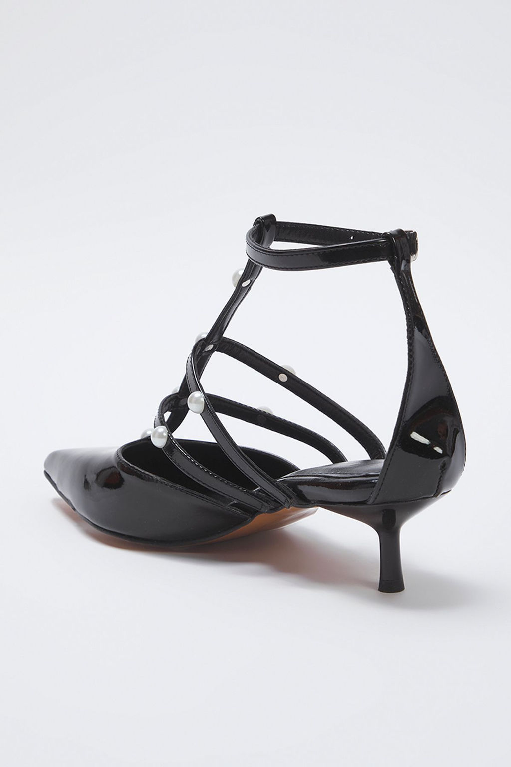 Trendyol Shoes Siyah Inci Detayl? Kad?n Ince Topuklu Ayakkab? TAKSS25TO00041 - Trendyolmilla фото 7