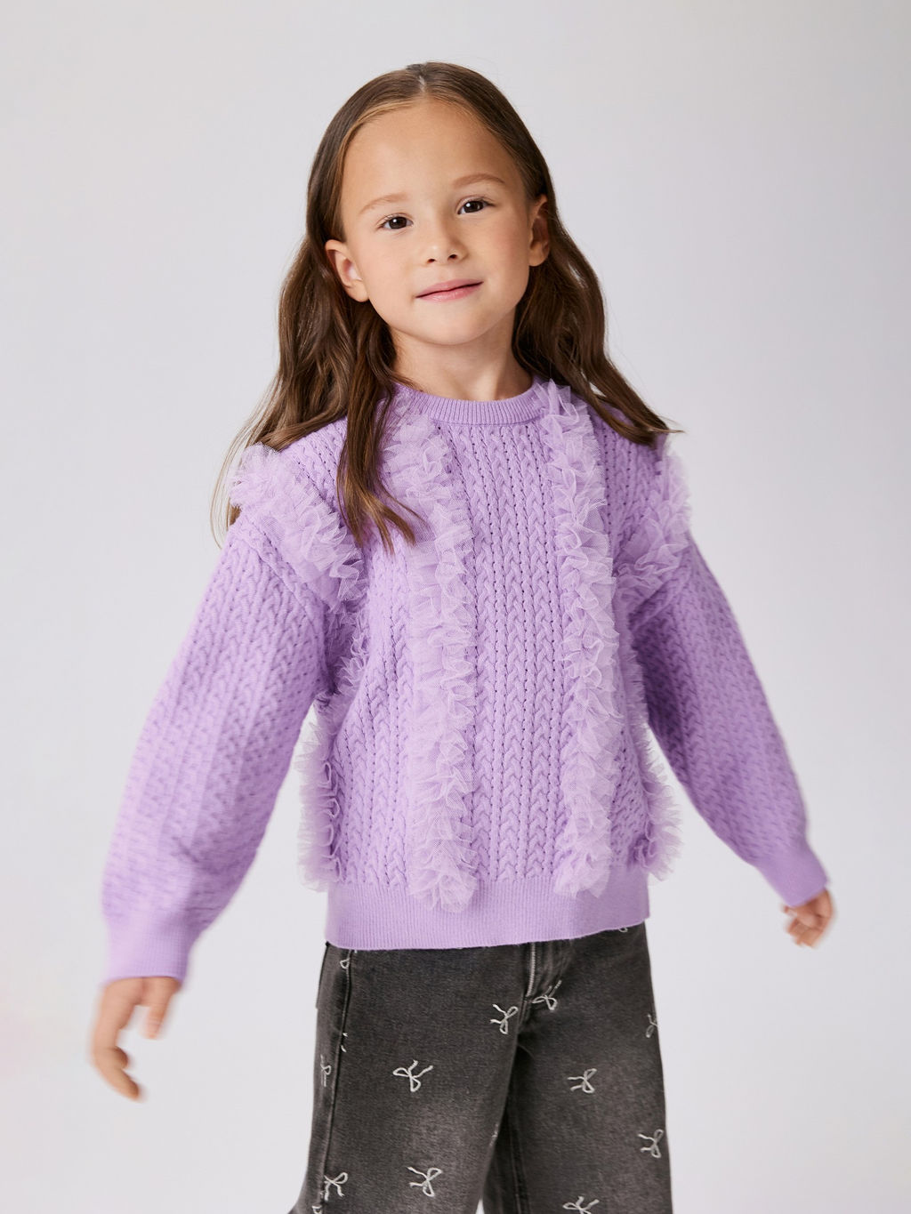 ACOOLA / Джемпер детский для девочек Tammy фиолетовый  фото 3