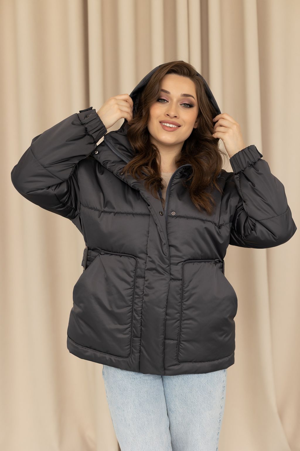 Куртка женская зимняя 24404 (бежевый) - Kankan фото 20