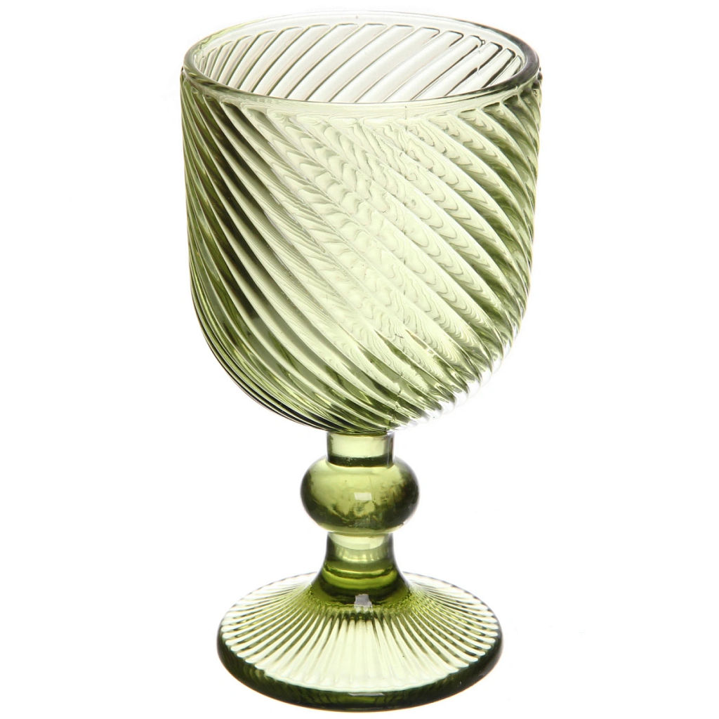 Бокал для вина 240мл "Cristal" в наборе 6шт, зеленый