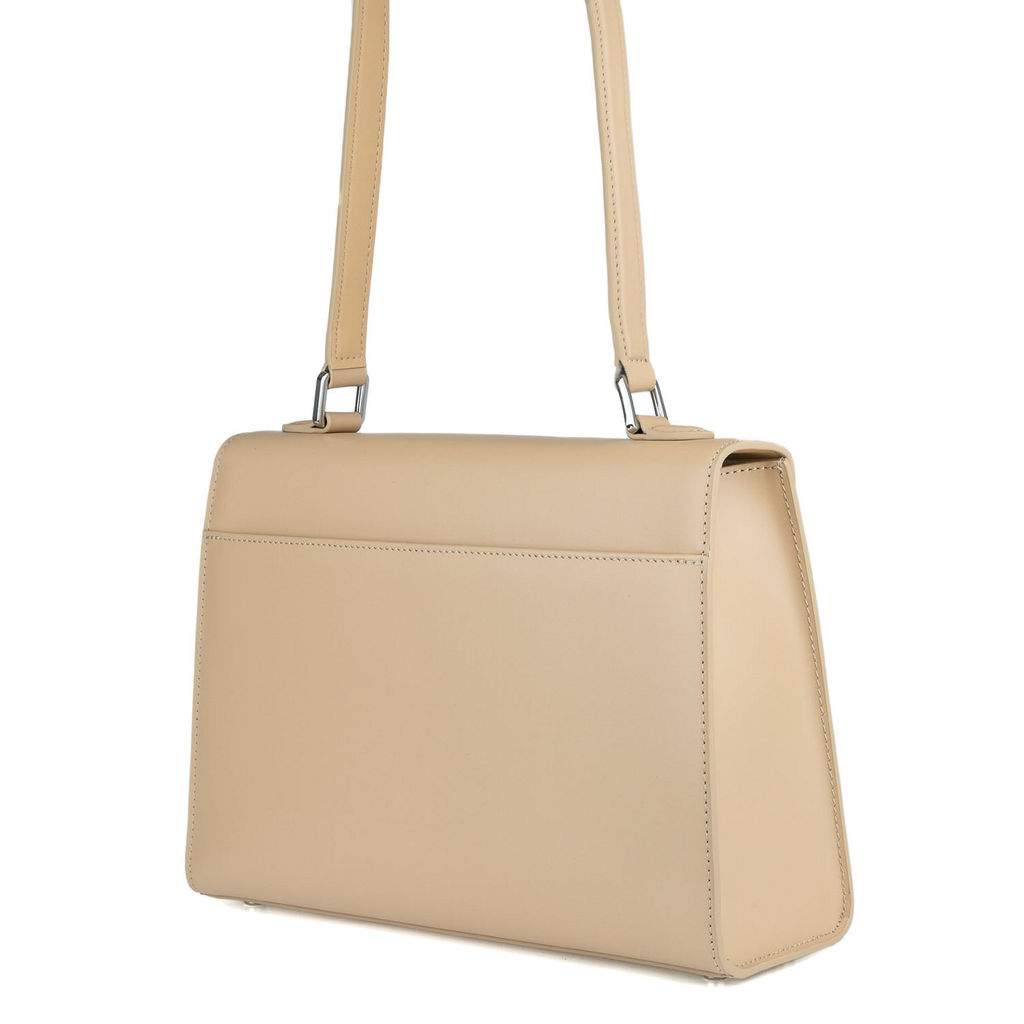 78001 beige, Женская кожаная сумка, Barcelo Biagi