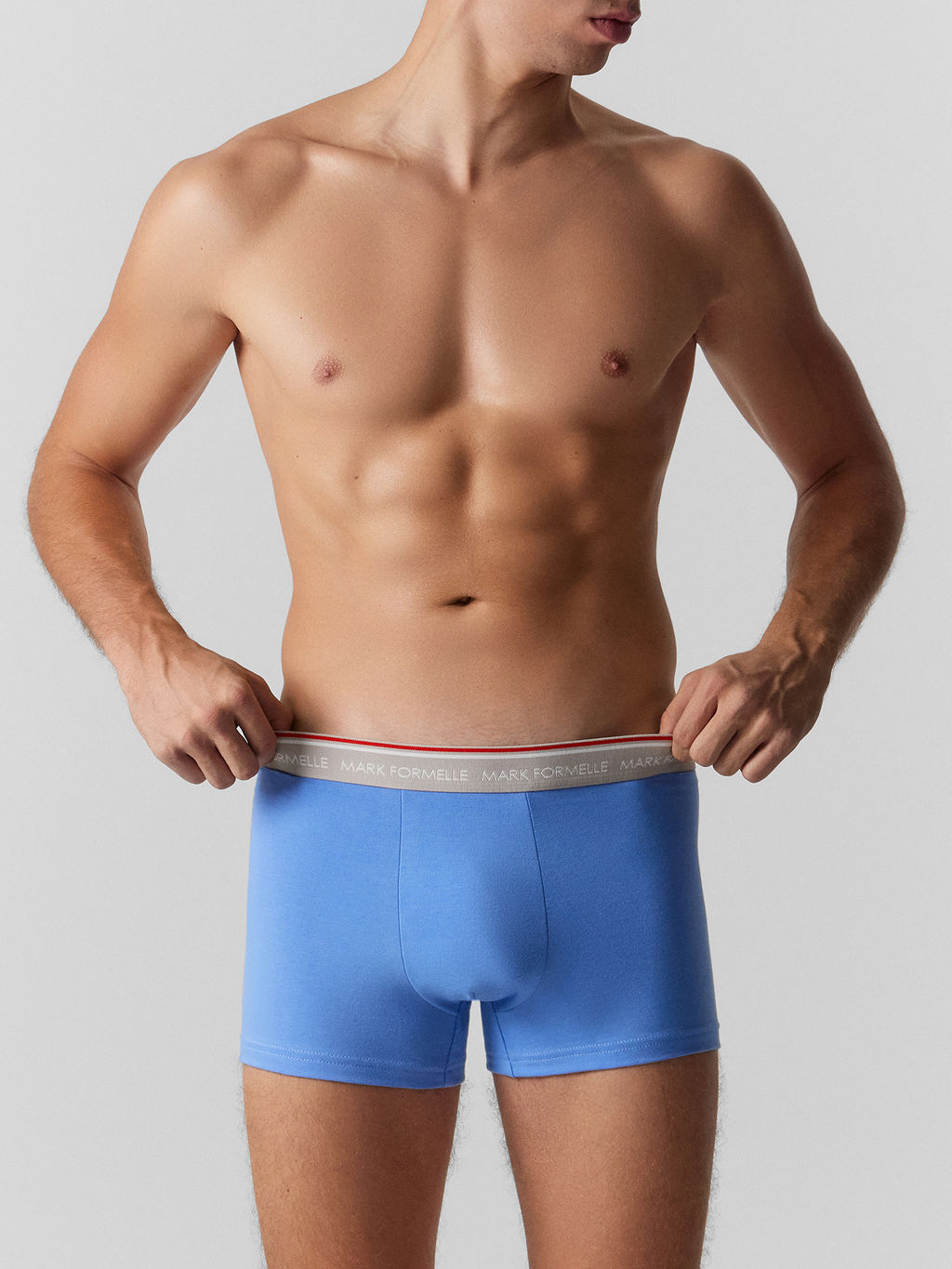 Цена за 2 штуки! Трусы боксеры мужские голубые - Mark formelle фото 2