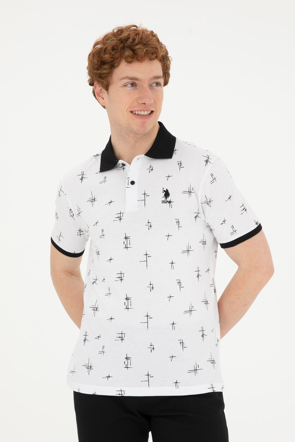 Мужская белая футболка - U.s. polo assn фото 3