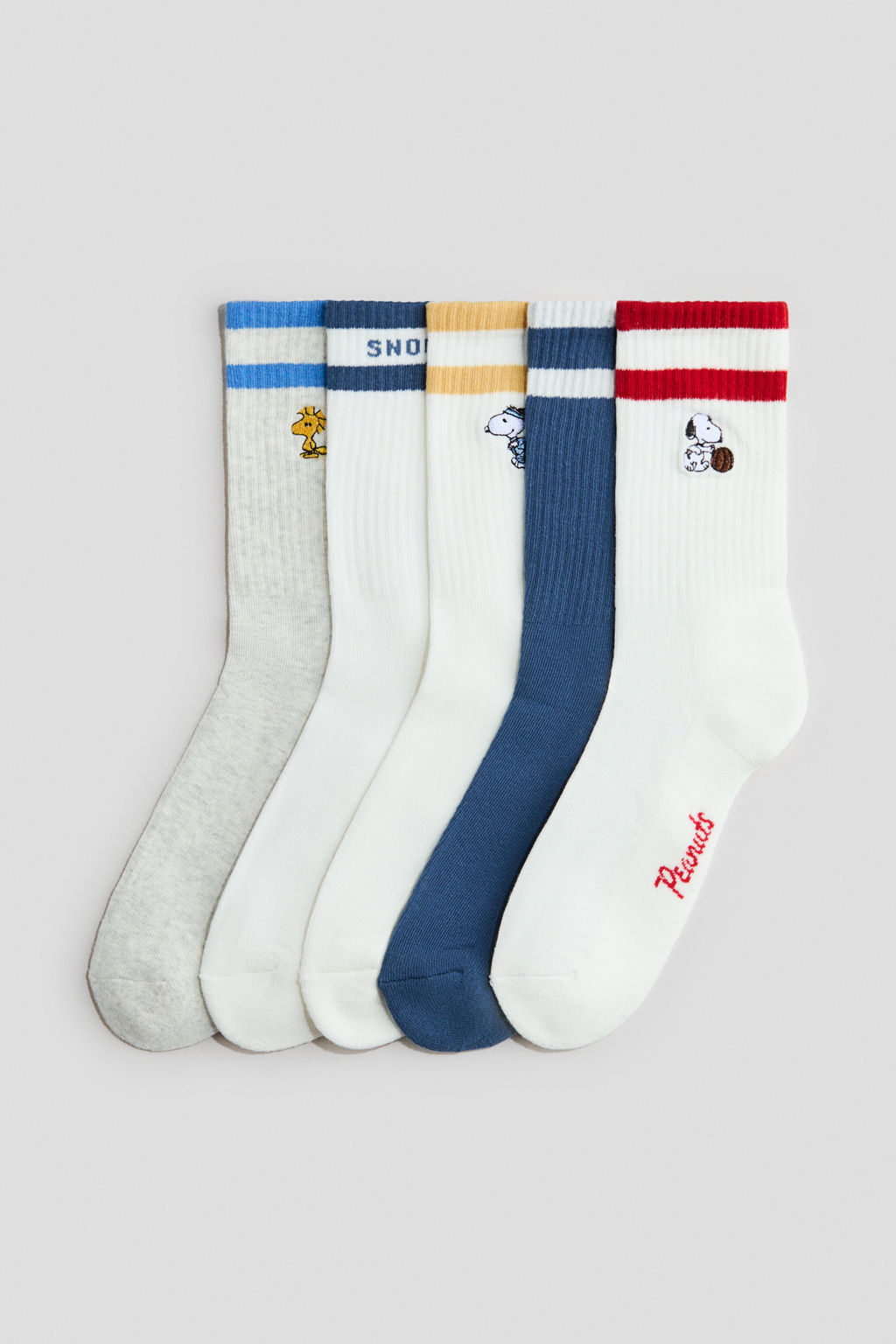 Pack de 5 calcetines con motivo intarsia