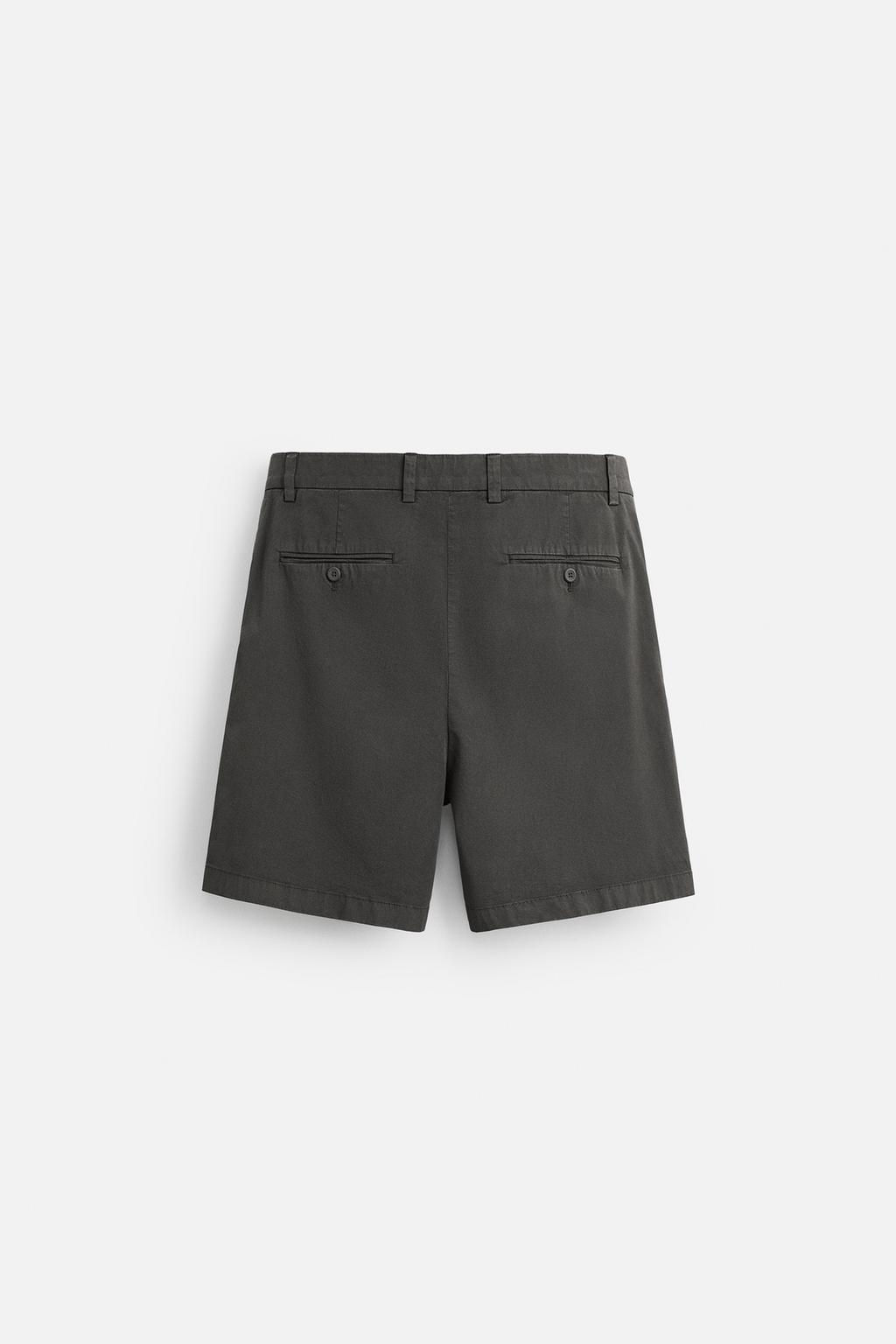 PLEATED REGULAR FIT BERMUDA SHORTS - Zara фото 17