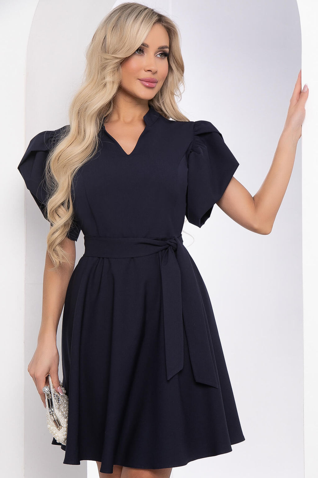Платье Бритни НЬЮ (темно-синее) П8379 - Lt collection фото 6