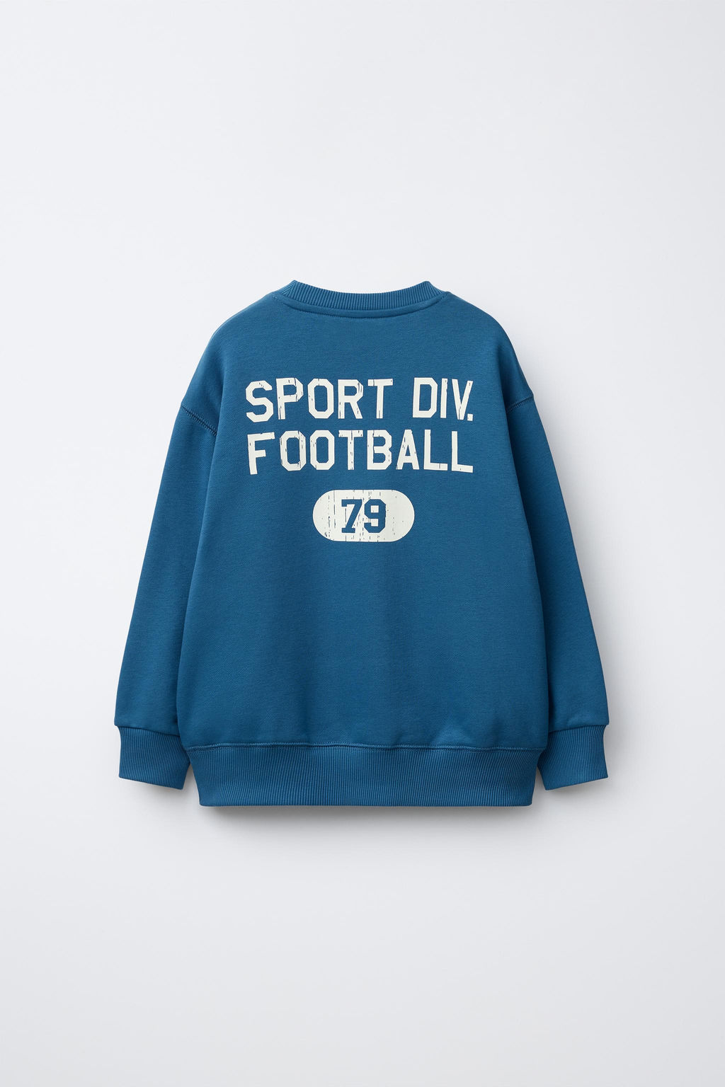 SUDADERA JOGGING TEXTO / Azul?n - Zara фото 2