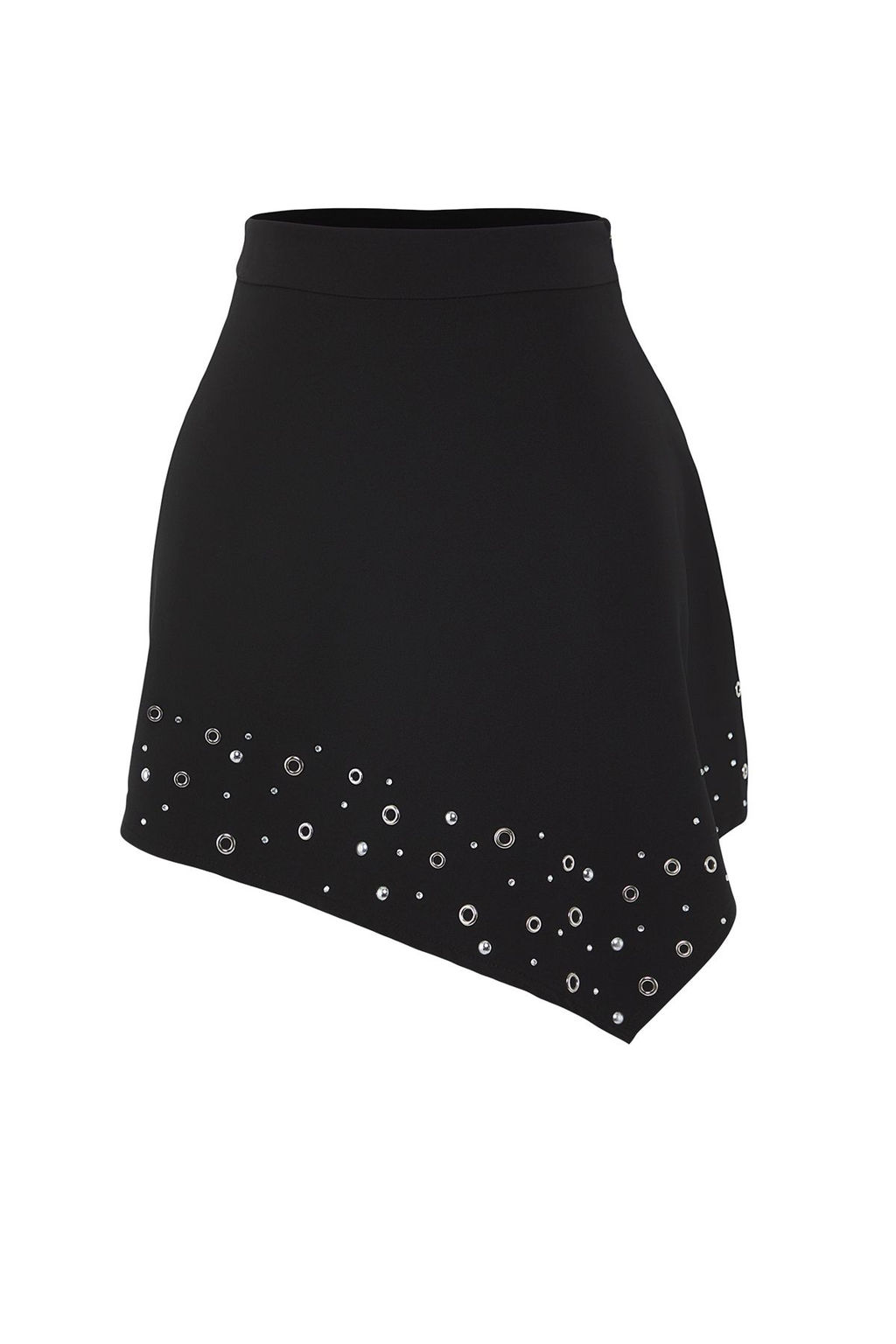 TRENDYOLMILLA Siyah Parlak Tasl? Dokuma K?sa Etek TPRSS25ET00003 фото 6