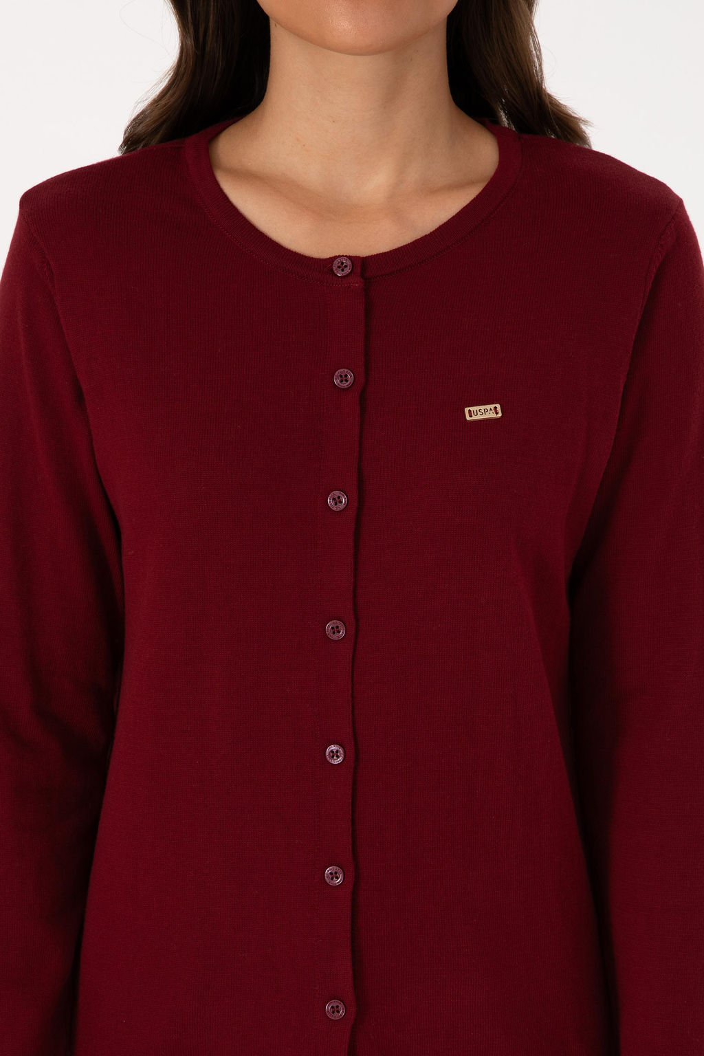 Kad_n Bordo Basic Triko H_rka Sepette S_rpriz _ndirim - U.s. polo assn фото 6