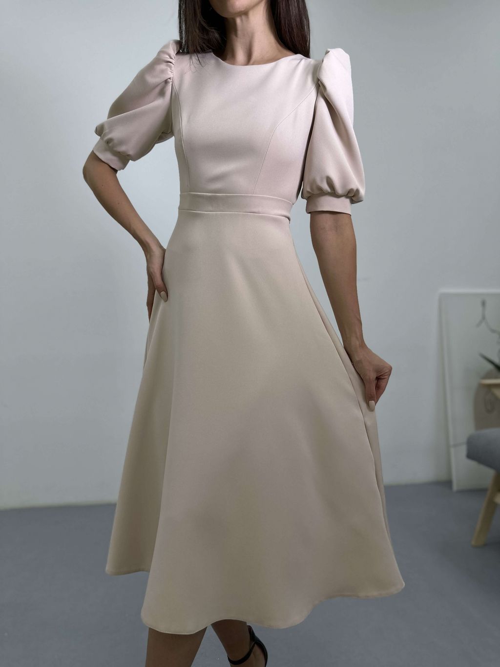 Платье Аливия (бежевый) - Nadi bordo фото 2