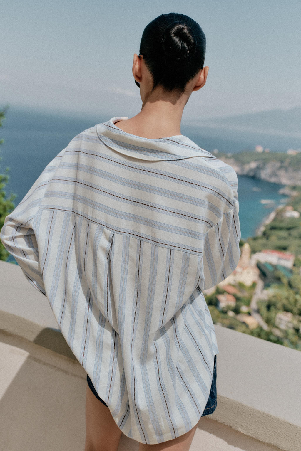 BLUSA ESTAMPADA RAYAS / Marr?n-Azul - Zara фото 5