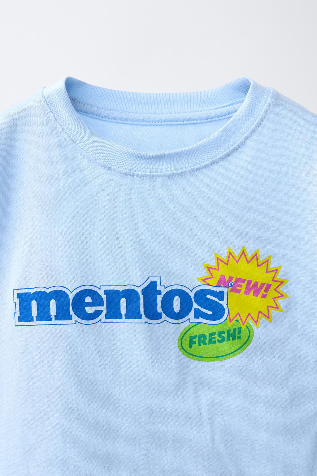 CAMISETA ESTAMPADO MENTOS ® / Celeste - Zara фото 3