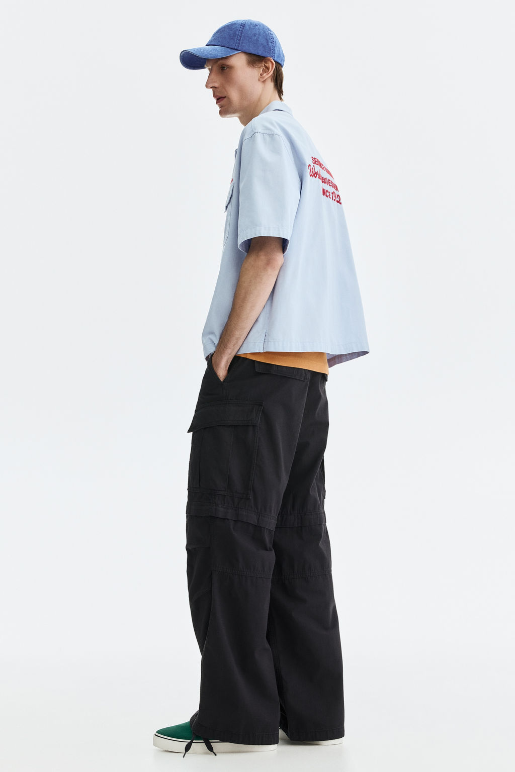 Camisa cargo de manga corta Relaxed Fit - H&m фото 7
