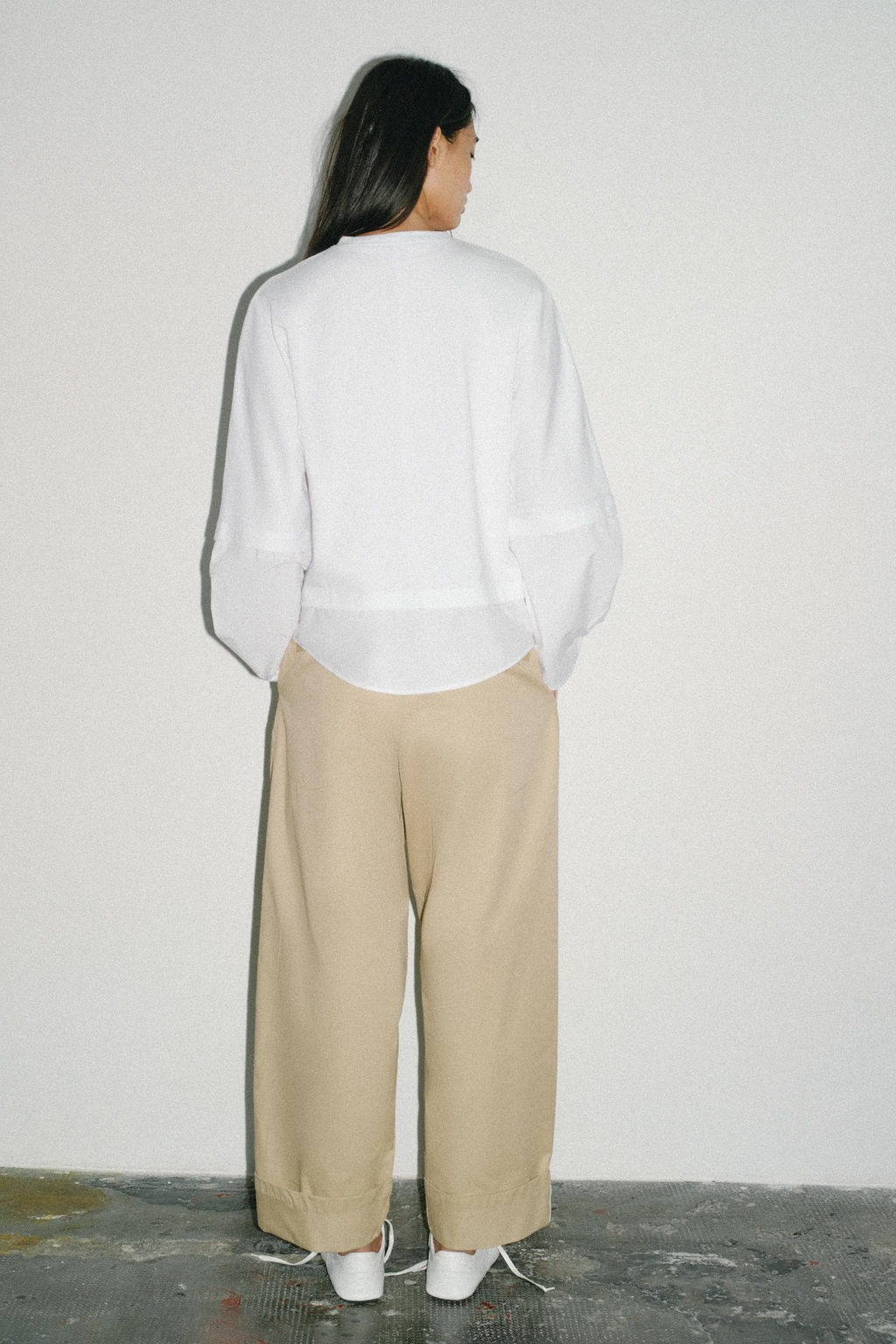 CAMISETA COMBINADA POPEL?N / Blanco - Zara фото 5