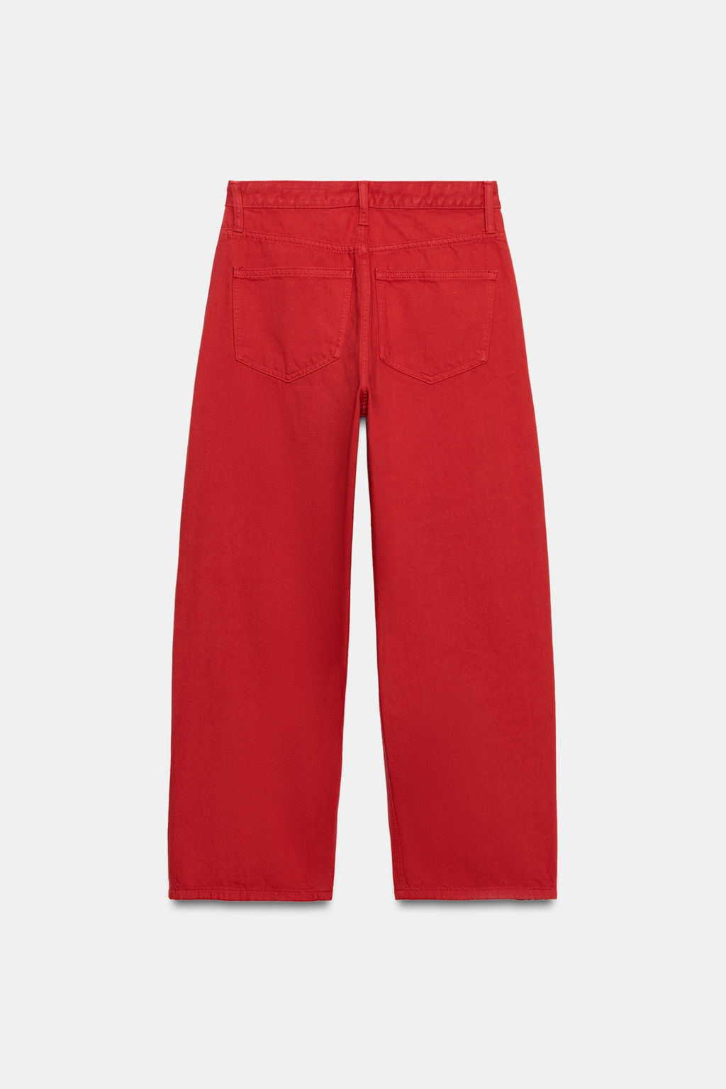 JEANS ZW COLLECTION RELAXED TIRO MEDIO / Rojo - Zara фото 7