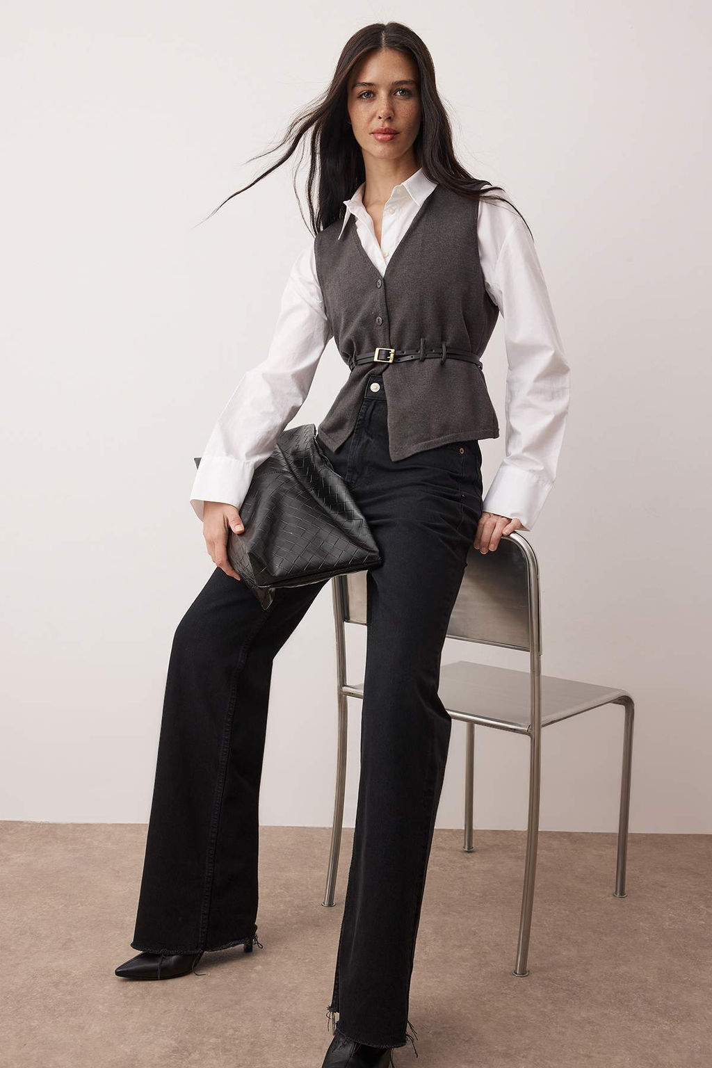 Limited Edition Kahverengi Premium Iplik/Ozel Iplik Triko Yelek TWOAW26YE00033 - Trendyolmilla фото 10