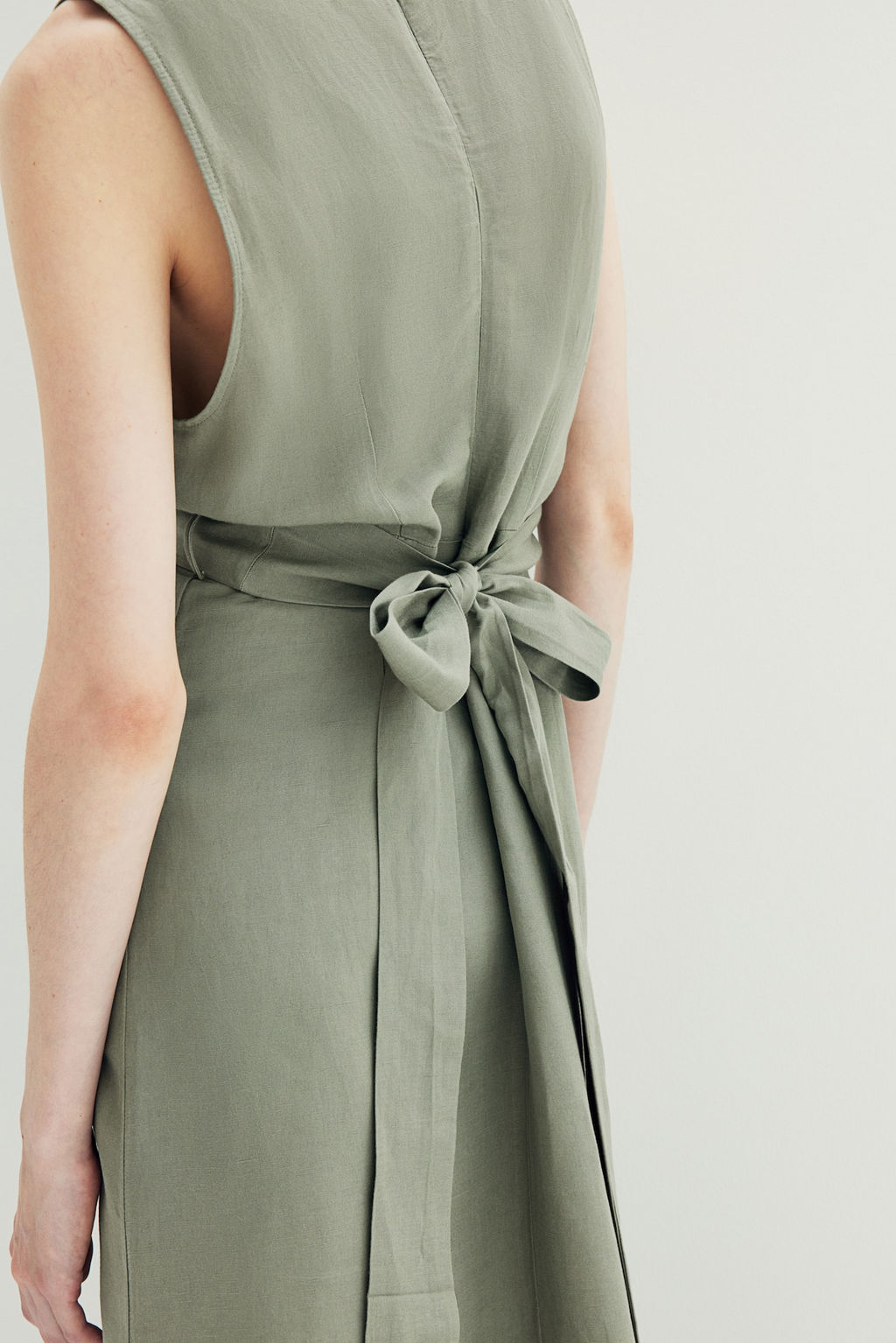 MAMA Vestido de lactancia en mezcla de lino - H&m фото 2