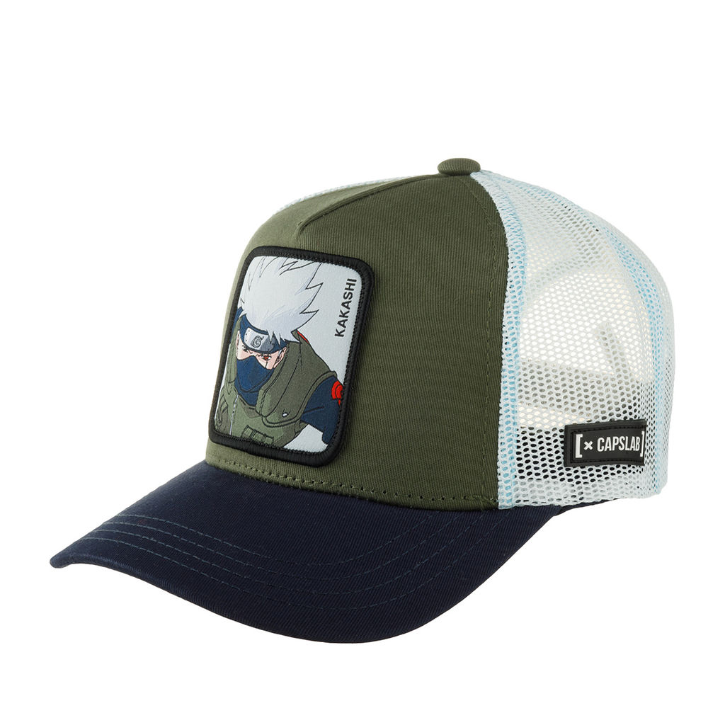 Детская бейсболка CAPSLAB арт. CL/NS/3/KAK1 Junior Naruto Kakashi (оливковый / темно-синий)