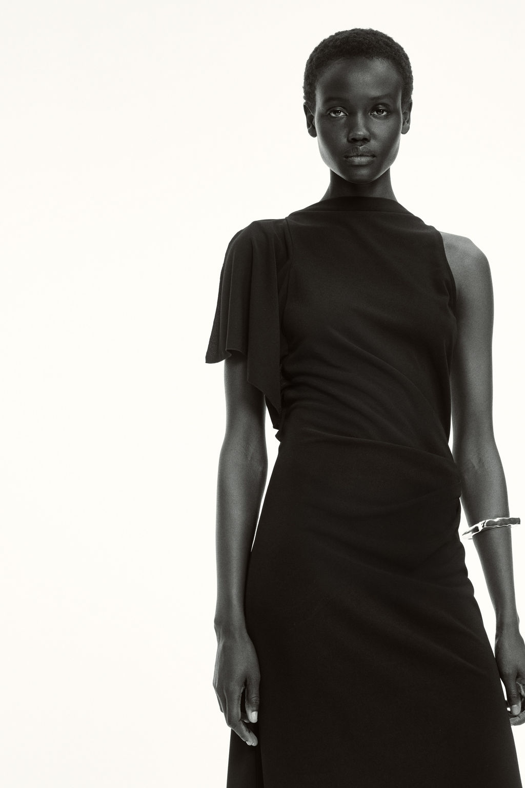 Vestido asim?trico en punto roma - H&m фото 3