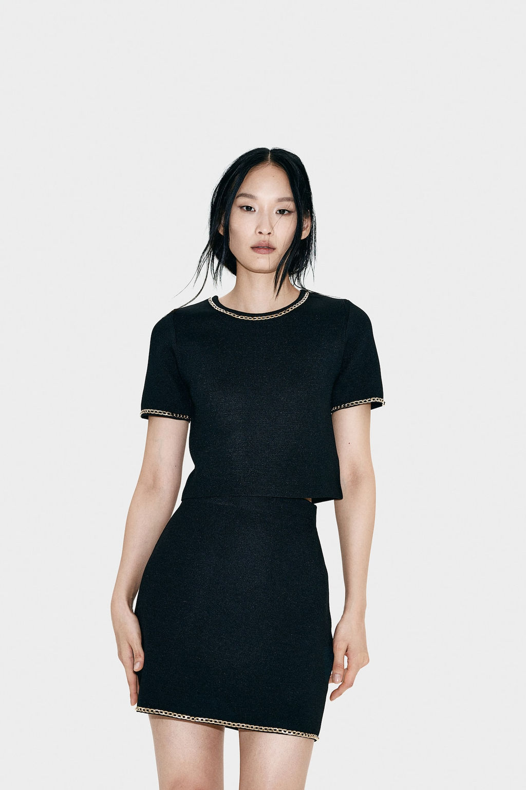 Falda de punto con cadena decorativa - H&m фото 2