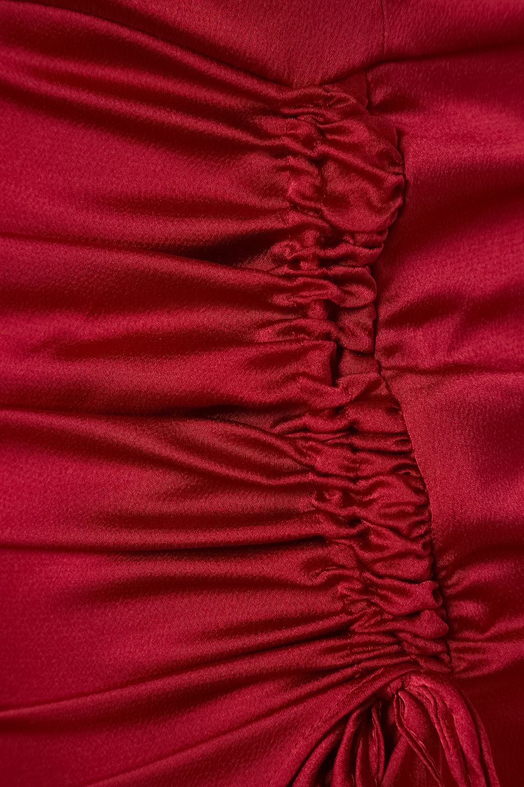 Trendyolmilla Bordo Buzgulu Dokuma Saten K?sa S?k Abiye Elbise TPRSS21EL2287  фото 8