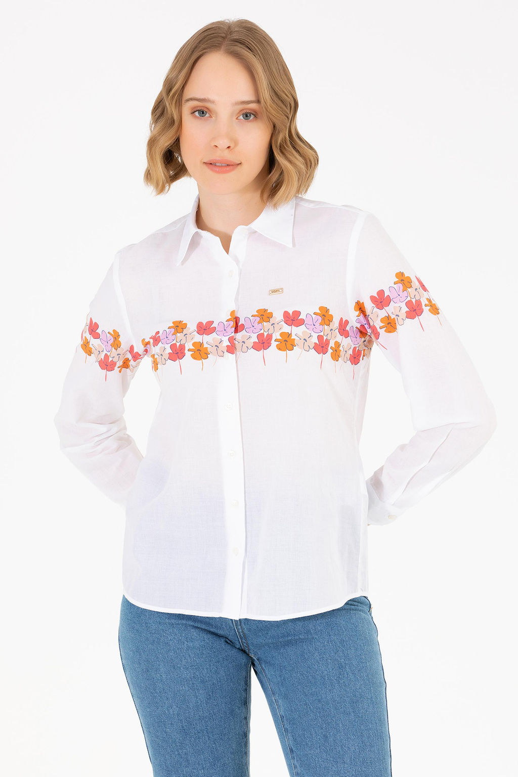 Женская рубашка Magnolia с длинным рукавом - U.s. polo assn фото 2