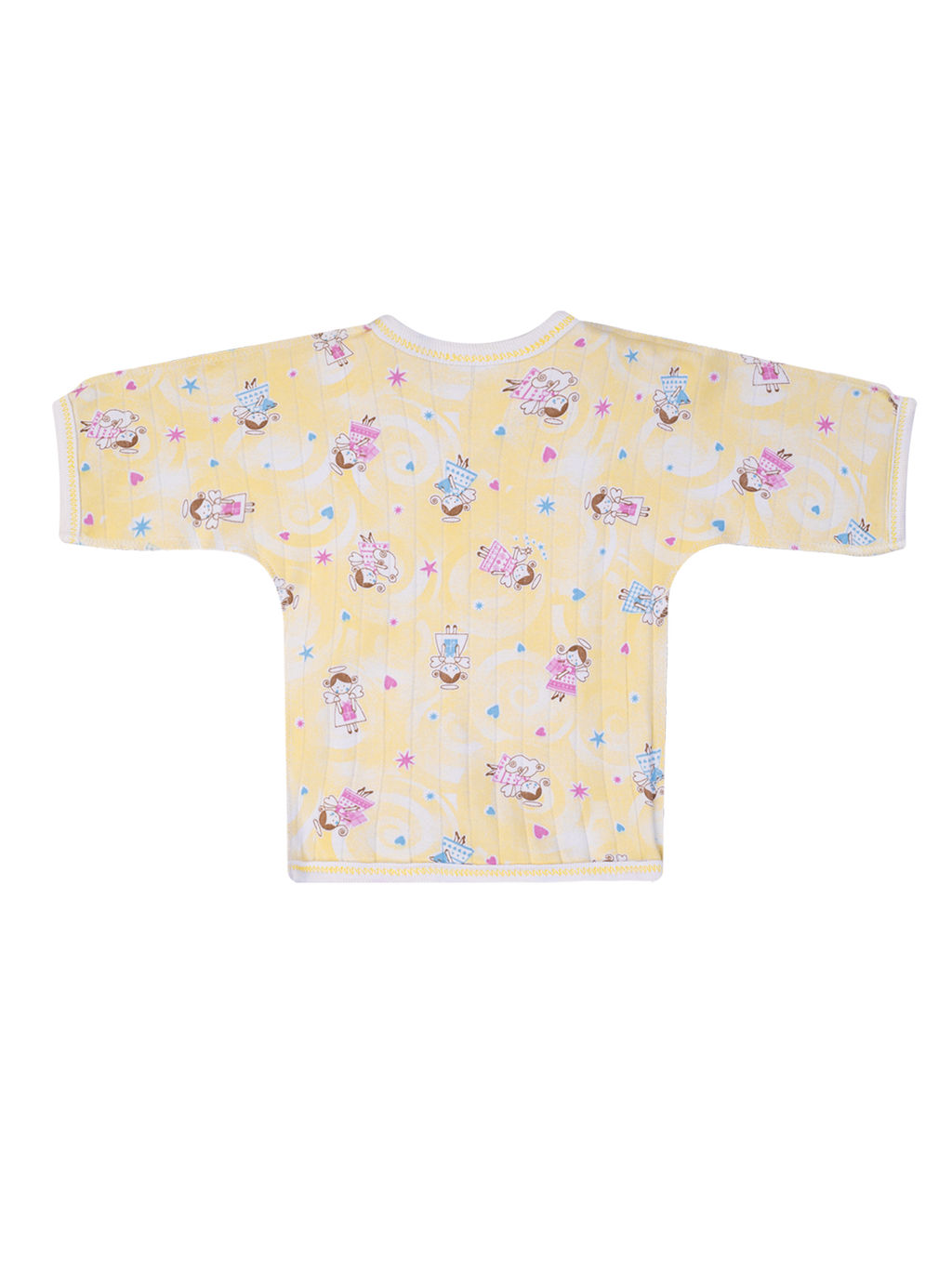 Кофточкараспашонка желтая ангелочки