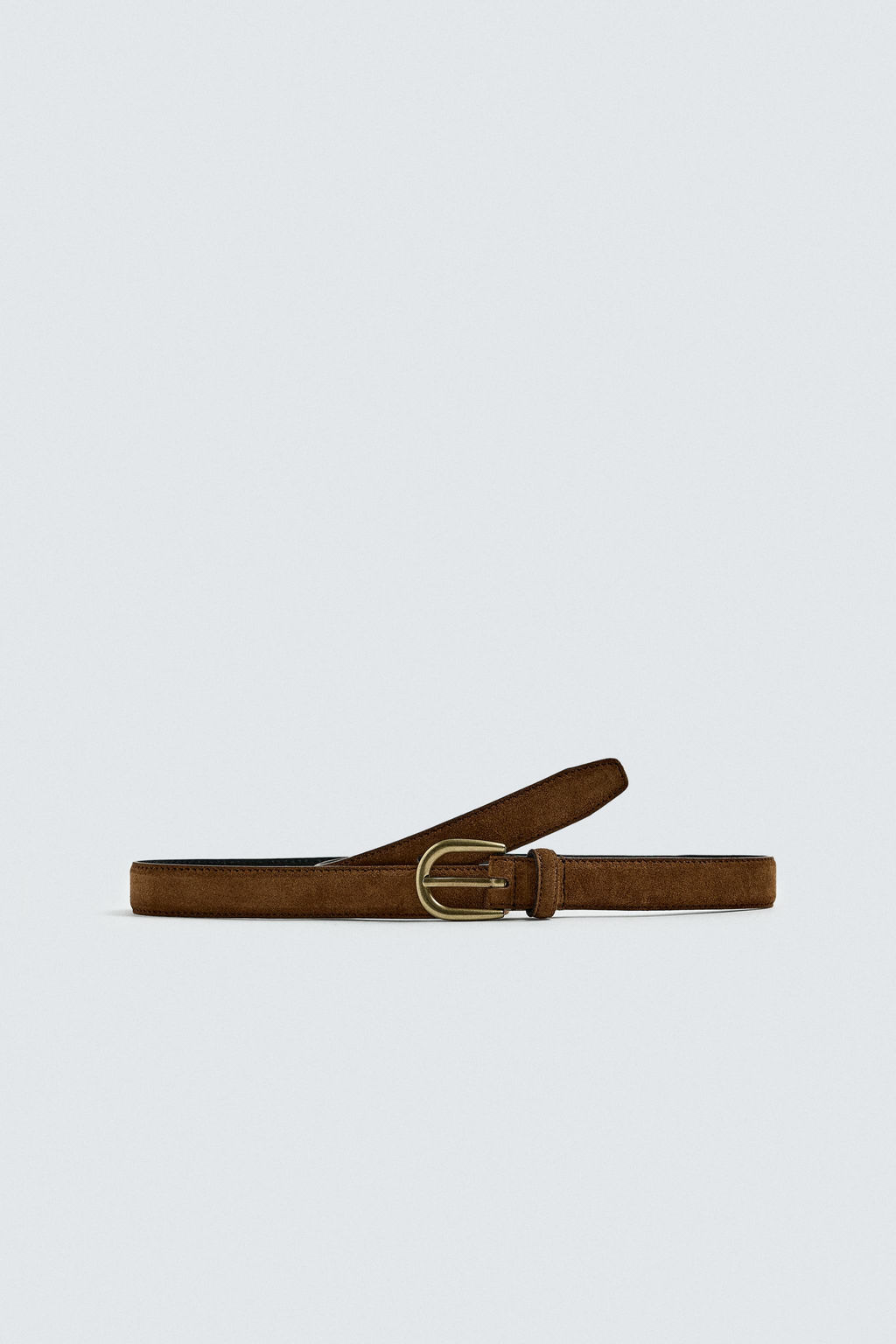 SPLIT SUEDE LEATHER BELT - Zara фото 3