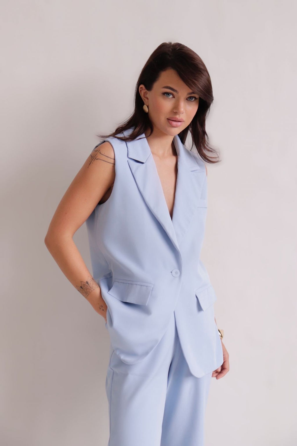 Martichelli Костюм брючный голубой