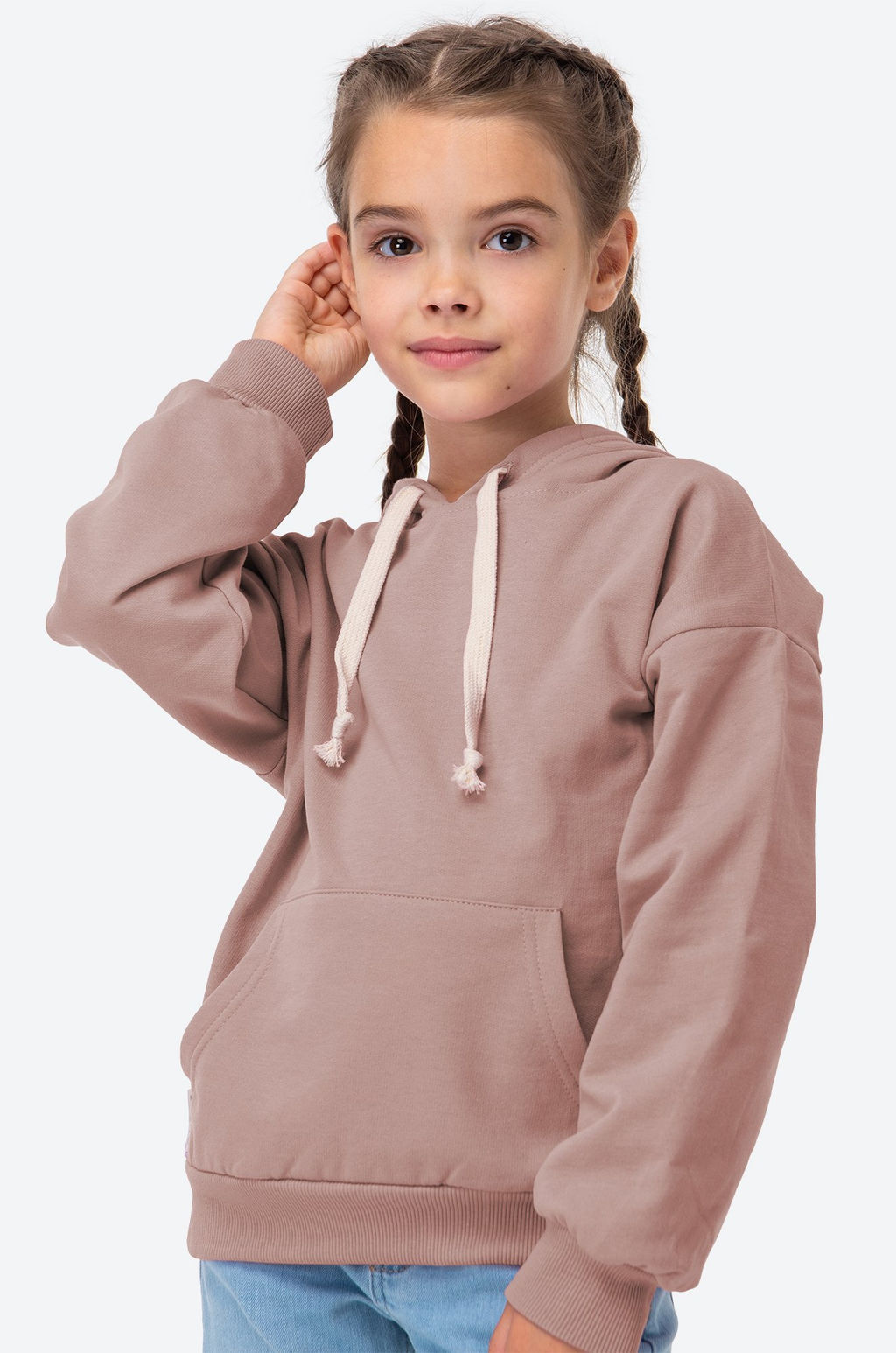 Толстовка для девочки из футера с микроначесом Bonito  фото 14