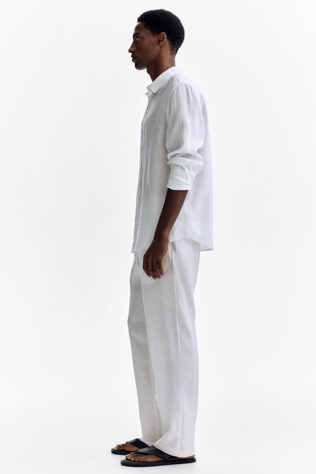 Pantal?n de lino Regular Fit - H&m фото 9