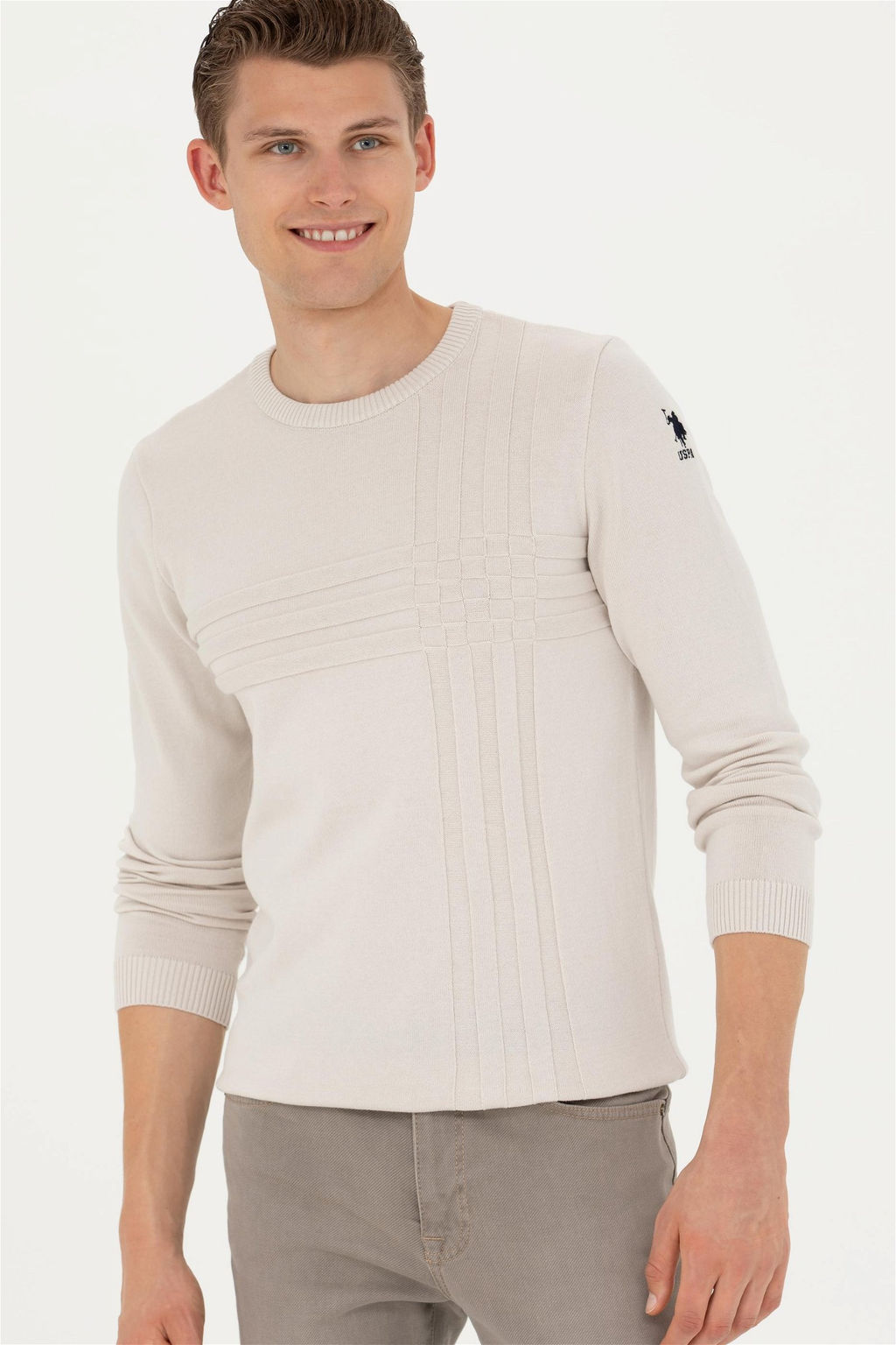 Мужской свитер с камнем - U.s. polo assn фото 3