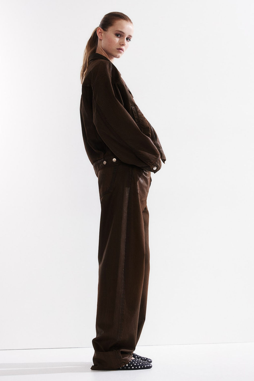 Pantalon revestido de sarga - H&m фото 4