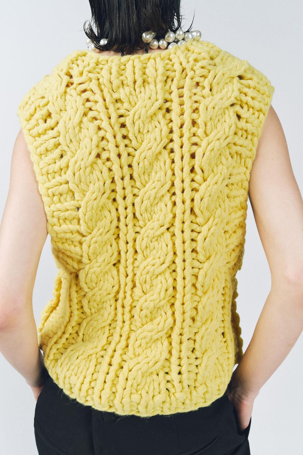 THICK KNIT WAISTCOAT - Zara фото 3
