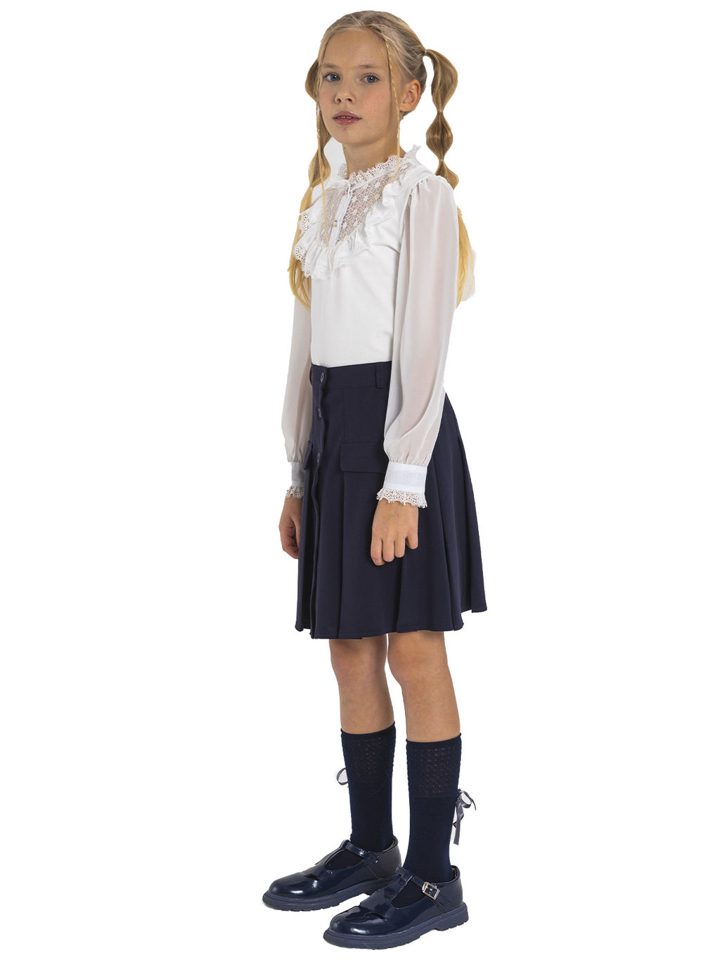 Школьная юбка для девочки О76211 - Карамелли фото 3
