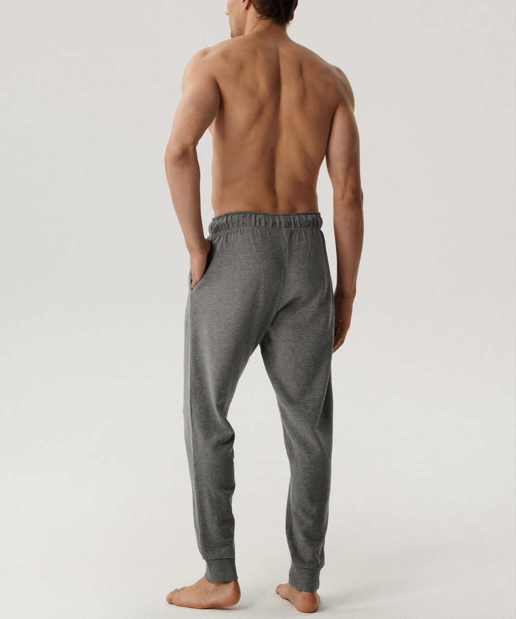 ATLANTIC HMB-001 Спортивные брюки мужские French Terry темно-серый меланж фото 3