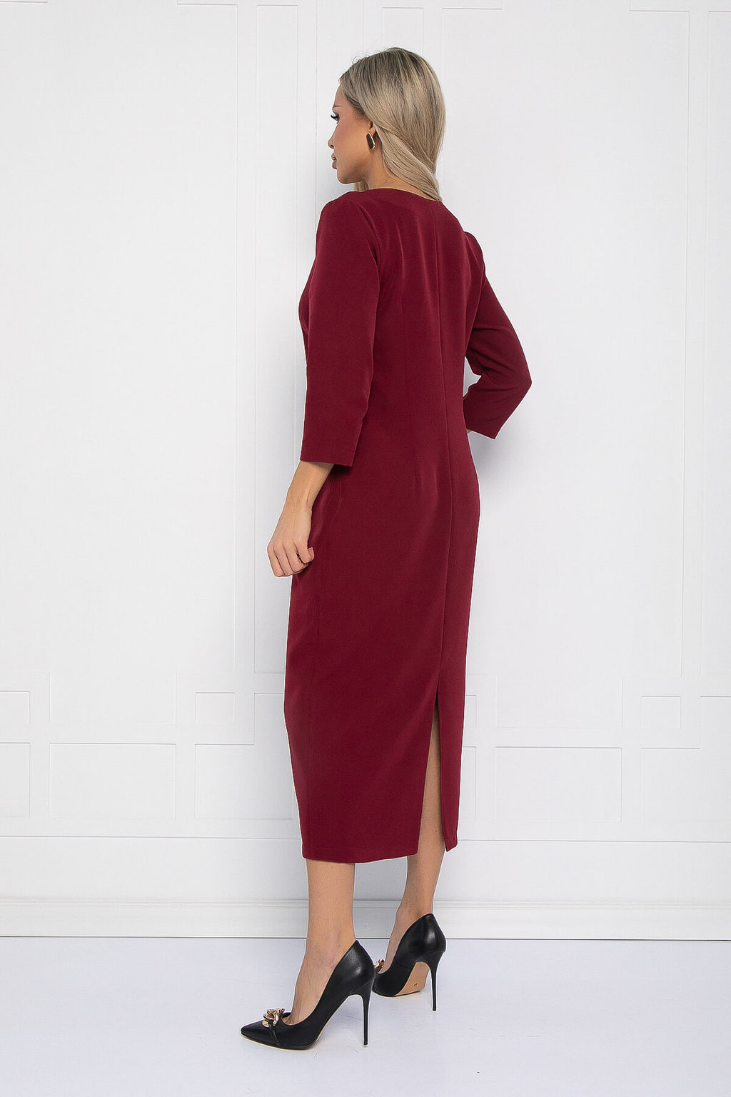 Платье Фабела (бордовое) П11652 - Lt collection фото 8