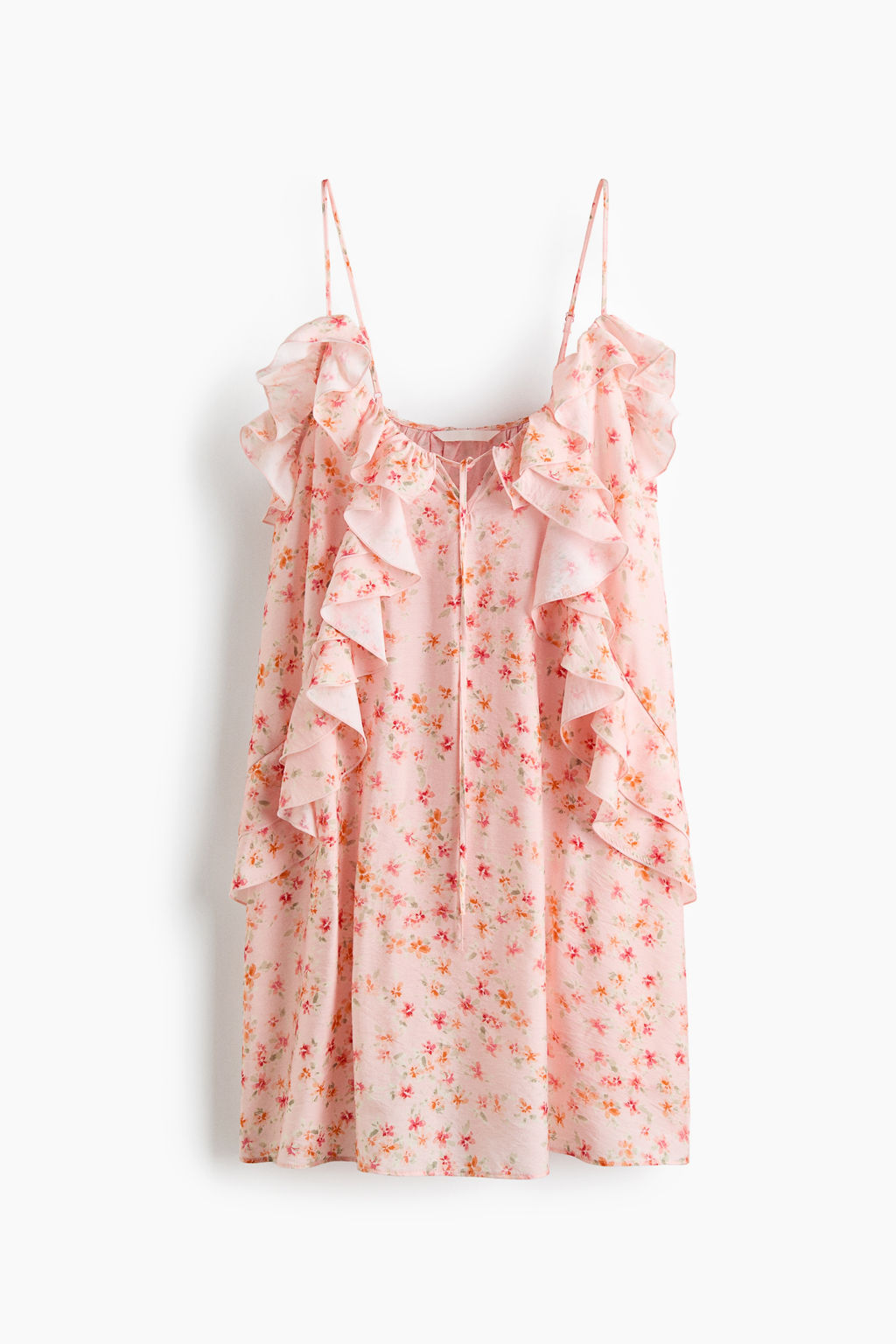 Vestido de tirantes con volantes decorativos - H&m фото 8