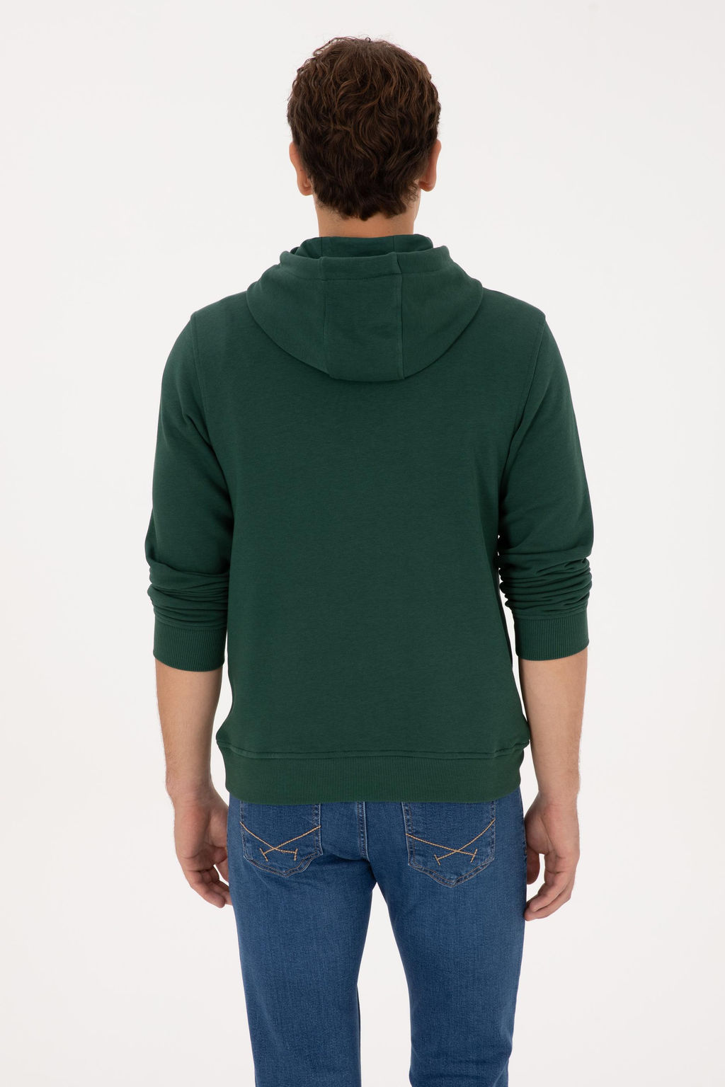 Erkek Koyu Ye_il Sweatshirt