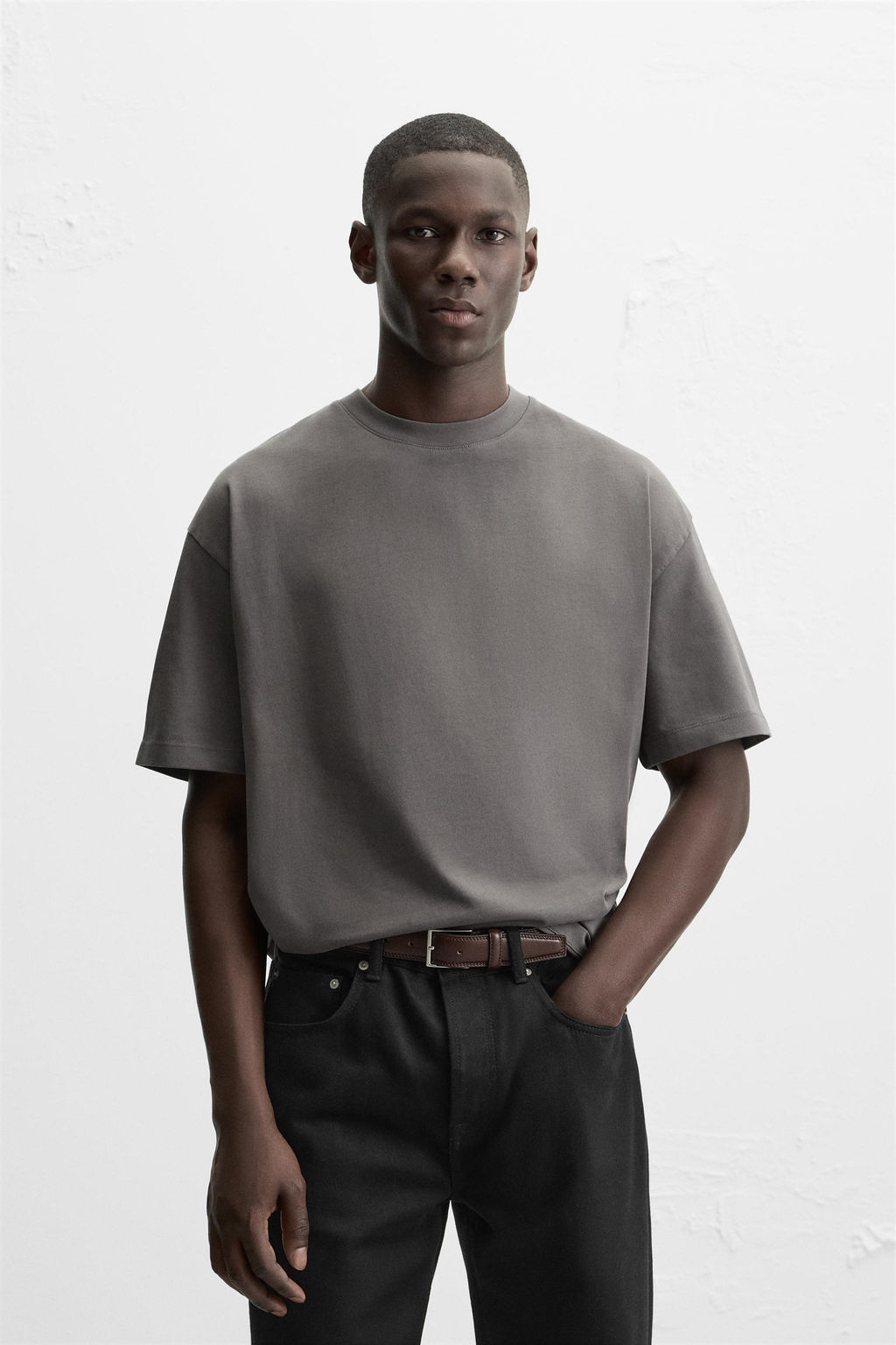 BASIC HEAVYWEIGHT T-SHIRT - Zara фото 2