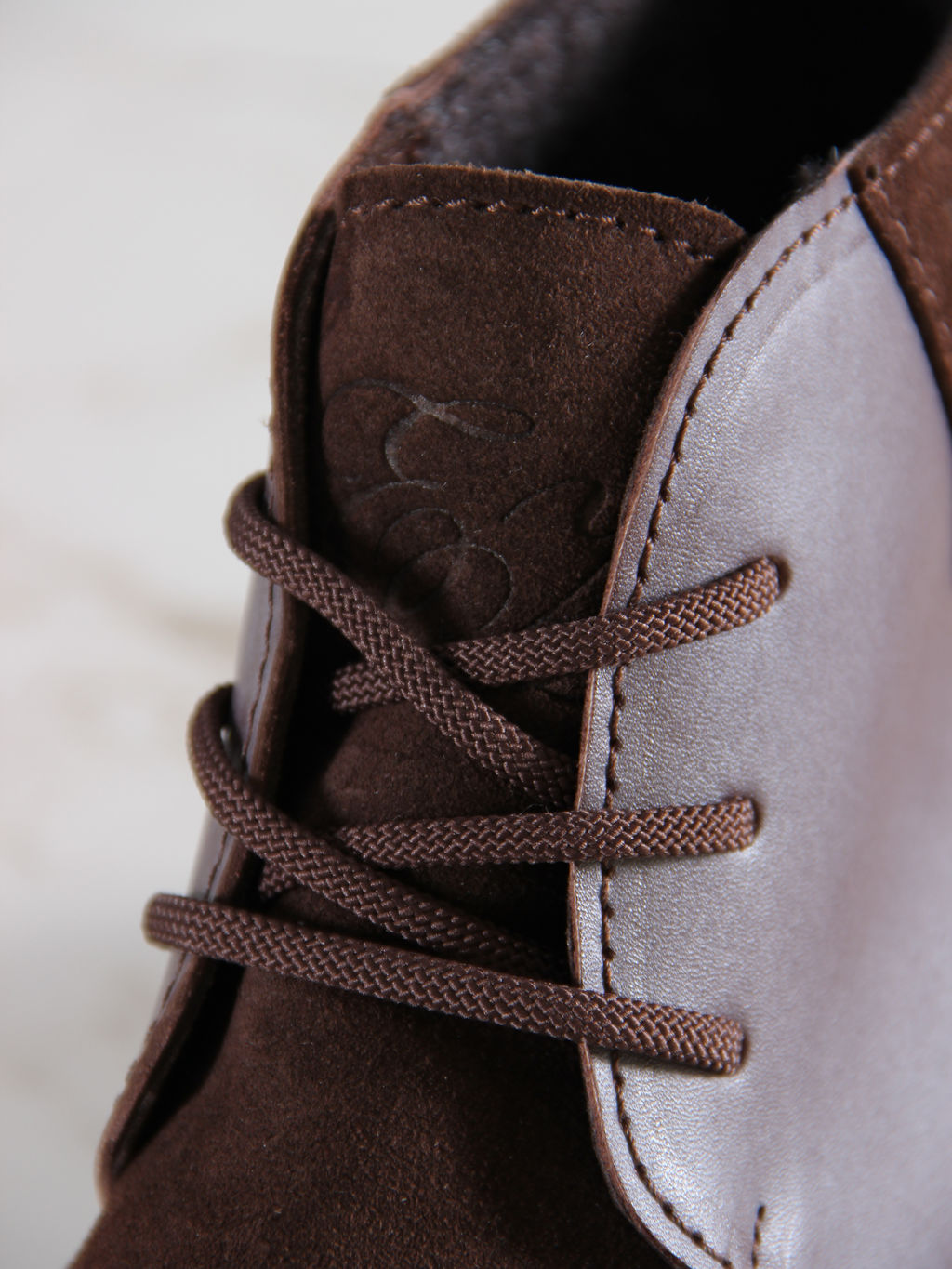 Ботинки 305.927br.Вакса коричневая+корич замша/байка